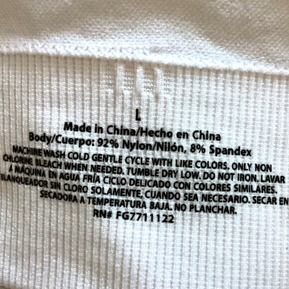 Women's White Sports Bra Racerback Padded Bra Support - Picture 8 of 8